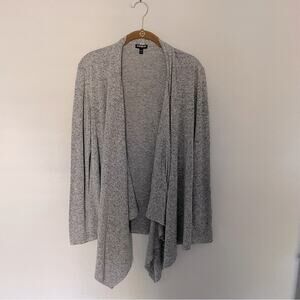 Express Drapey Open Cardigan Heather Grey